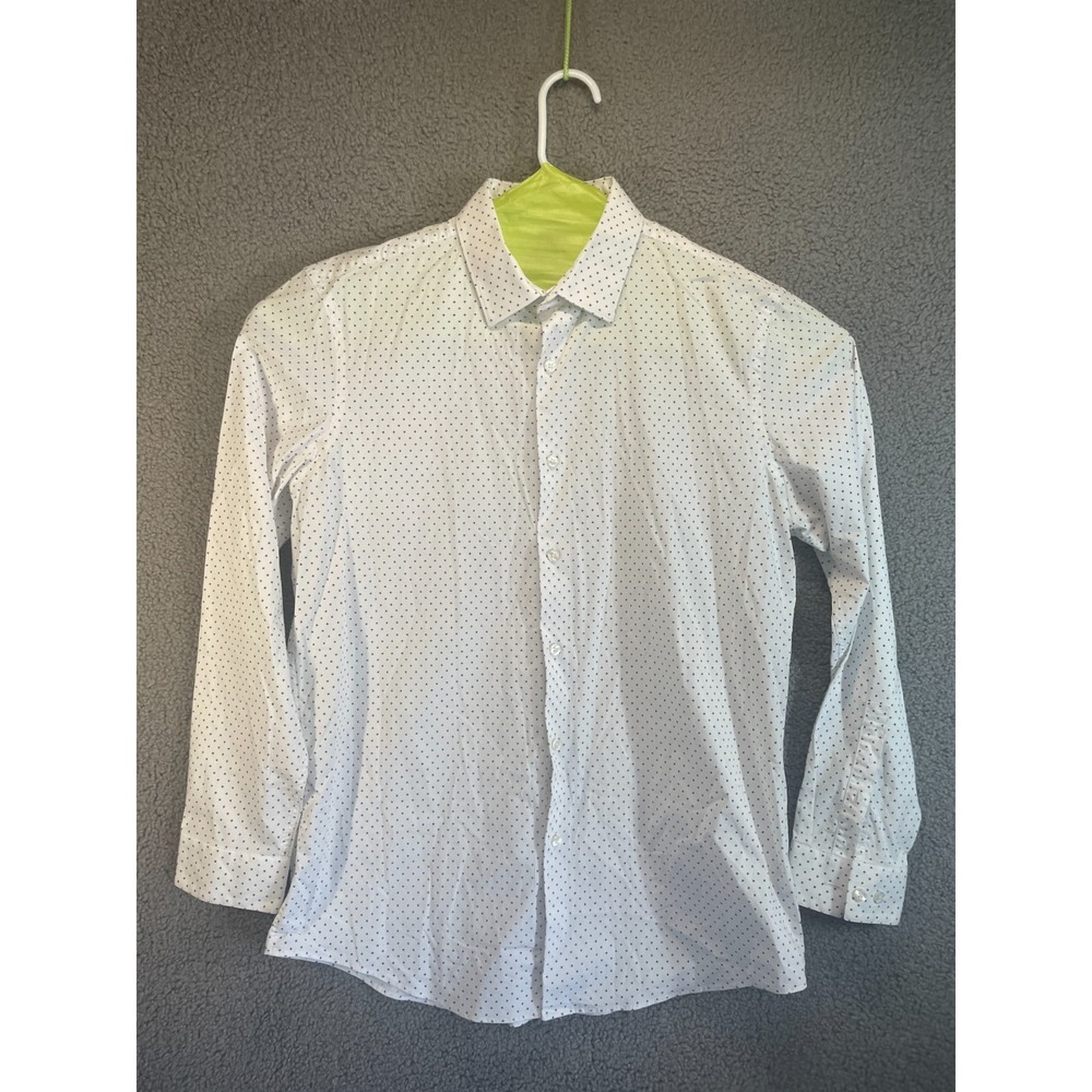 Apt 9 Mens Premier Flex Slim Fit Long Sleeve‎ Dress Shirt 16.5/34-35 Business